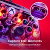 HyperX Clutch Gladiate - vadu spēļu RGB kontrolieris - Xbox, spēļu kontrolieris, Xbox One, Xbox Series X, vadu, USB, USB Type-A, USB Type-C, caurspīdīgs