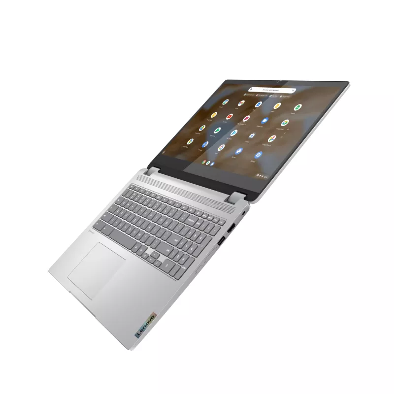 Lenovo IdeaPad Flex 3 Chrome 15IJL7 Intel® Celeron® N N4500 Chromebook 39,6 cm (15,6 collu) skārienjūtīgs Full HD 8 GB LPDDR4x-SDRAM 128 GB eMMC Wi-Fi 6 (802.11ax) ChromeOS pelēks