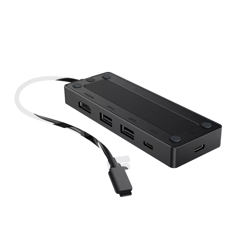 HP USB-C Travel Hub G3 USB-C centrmezgls, platums 116 mm, dziļums 41,9 mm, augstums 14,5 mm