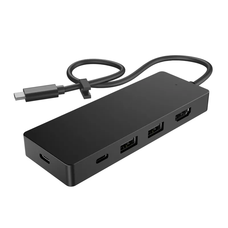 HP USB-C Travel Hub G3 USB-C centrmezgls, platums 116 mm, dziļums 41,9 mm, augstums 14,5 mm