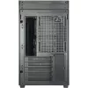 PC Mini Tower korpuss INTER-TECH IM-2 Expander, Mini-ITX/Micro ATX, atbalsta ATX/SFX barošanas blokus, 2,5 collu un 3,5 collu diskus, priekšējie/augšējie ventilatori 120/140 mm, melns