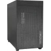 PC Mini Tower korpuss INTER-TECH IM-2 Expander, Mini-ITX/Micro ATX, atbalsta ATX/SFX barošanas blokus, 2,5 collu un 3,5 collu diskus, priekšējie/augšējie ventilatori 120/140 mm, melns