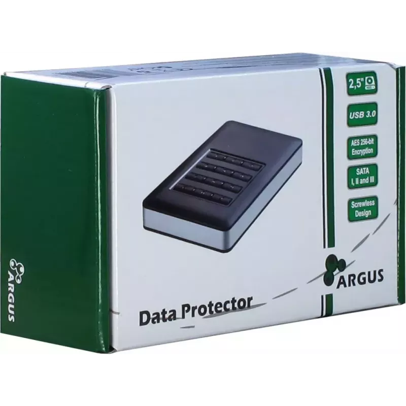 HDD korpuss Inter-Tech GD-25LK01 Alumīnijs Melns 2.5 collas