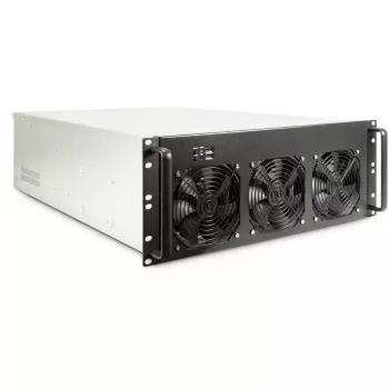 Datorkorpusis Inter-Tech 4F28 Rack melna, sudraba krāsa
