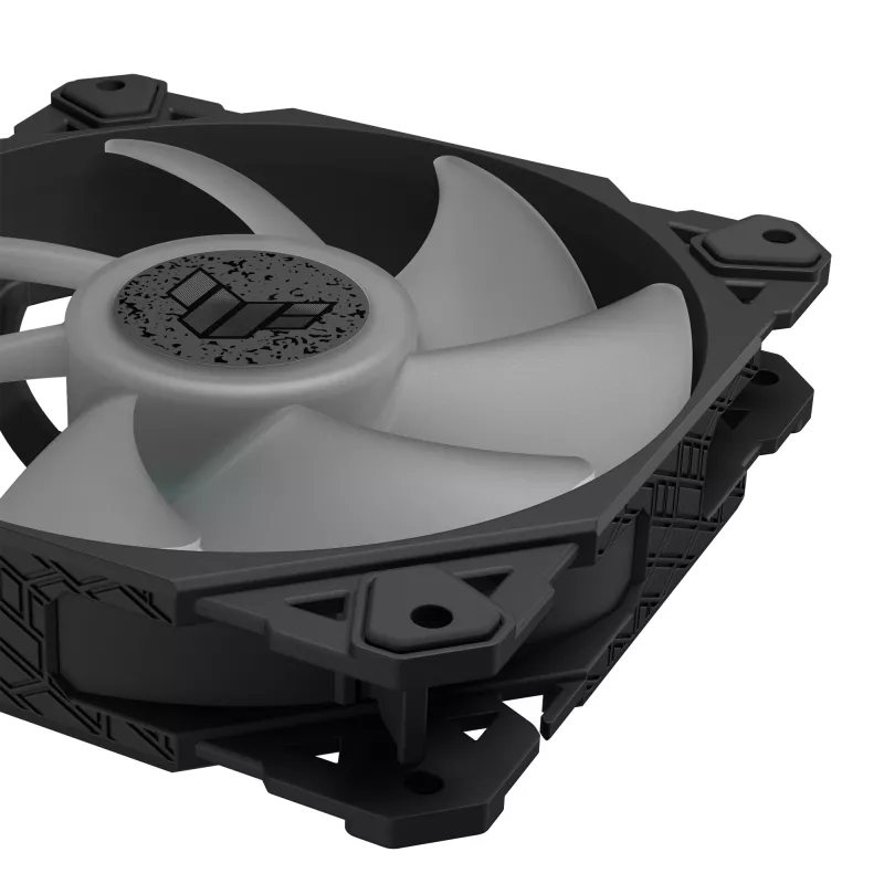 ASUS TUF Gaming TF120 ARGB ventilators - trīskāršu ventilatoru komplekts ar ARGB kontrolieri Datora korpuss Gaisa dzesētājs 12 cm Melns