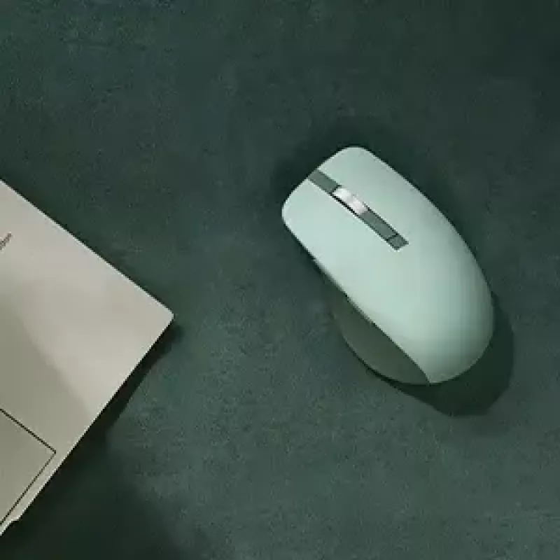 Pele ASUS SmartO MD200 Silent Plus — piemērota abām rokām RF bezvadu + Bluetooth, optiskā 4200 DPI, 6 pogas, zaļa