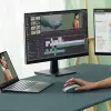 Pele ASUS SmartO MD200 Silent Plus — piemērota abām rokām RF bezvadu + Bluetooth, optiskā 4200 DPI, 6 pogas, zaļa