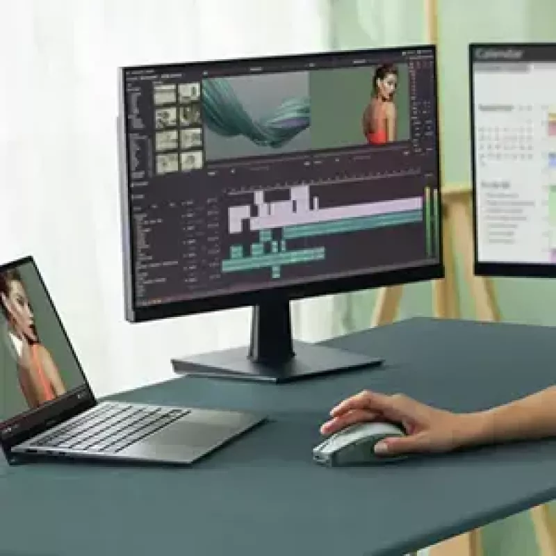 Pele ASUS SmartO MD200 Silent Plus — piemērota abām rokām RF bezvadu + Bluetooth, optiskā 4200 DPI, 6 pogas, zaļa