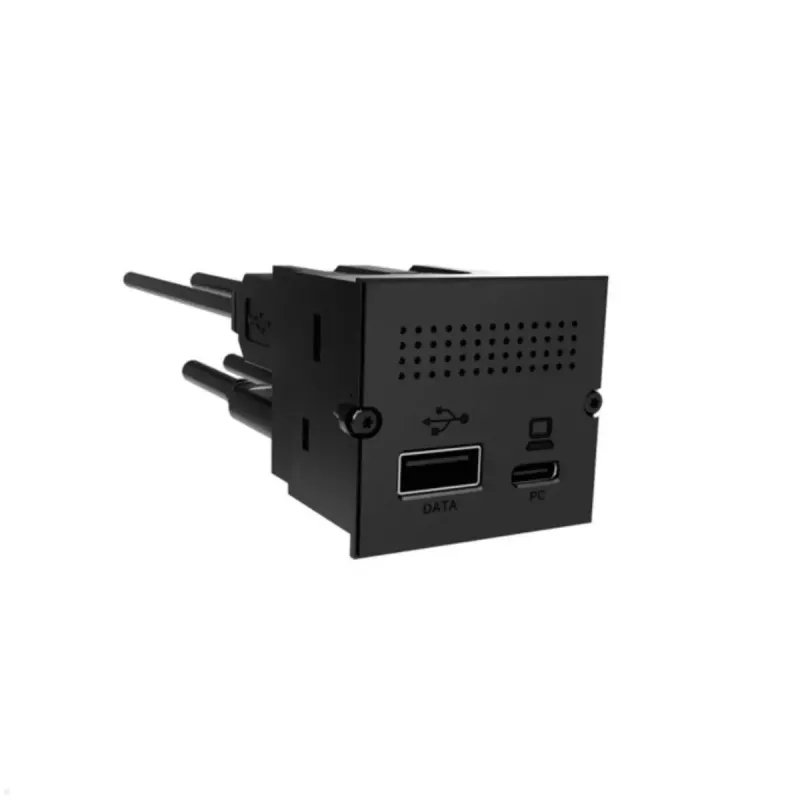 Kontaktligzda USB A + USB C Bachmann 917.229 Melna 3A