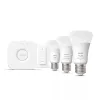 Viedā apgaismojuma komplekts Philips Hue White and Colour Ambience Starter – 3× E27 11W spuldzes, Bluetooth/Zigbee, dimmeris