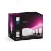 Viedā apgaismojuma komplekts Philips Hue White and Colour Ambience Starter – 3× E27 11W spuldzes, Bluetooth/Zigbee, dimmeris