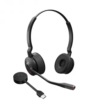 Jabra Engage 55 MS Stereo austiņas bezvadu galvas saite Birojs/Zvanu centrs USB Type-A Melns
