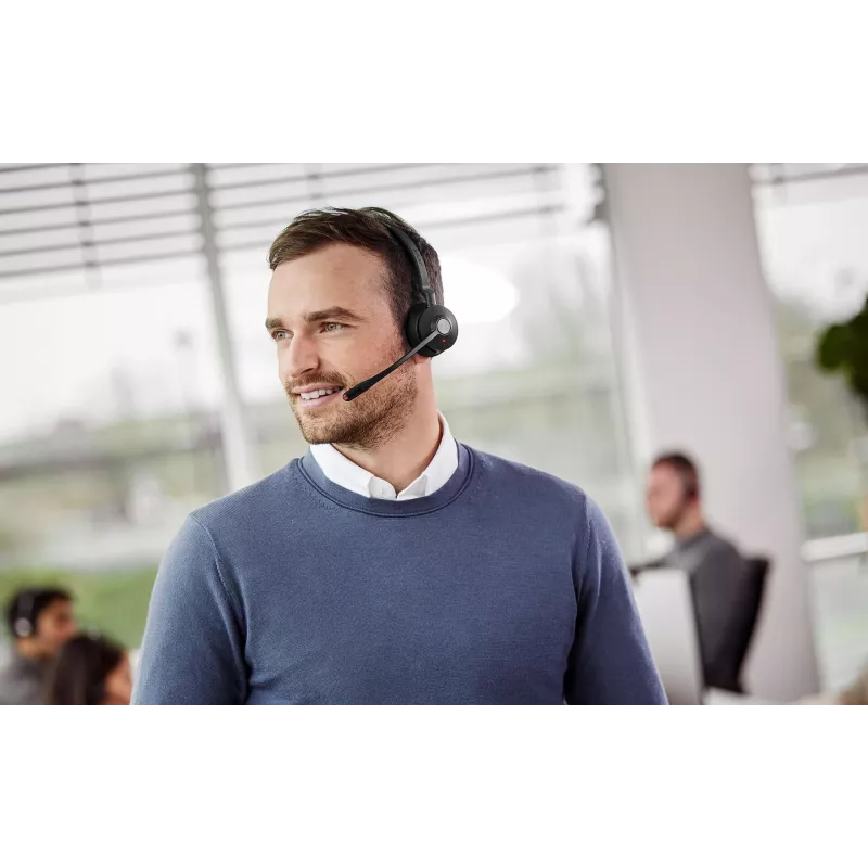 Jabra Engage 55 MS Stereo austiņas bezvadu galvas saite Birojs/Zvanu centrs USB Type-A Melns