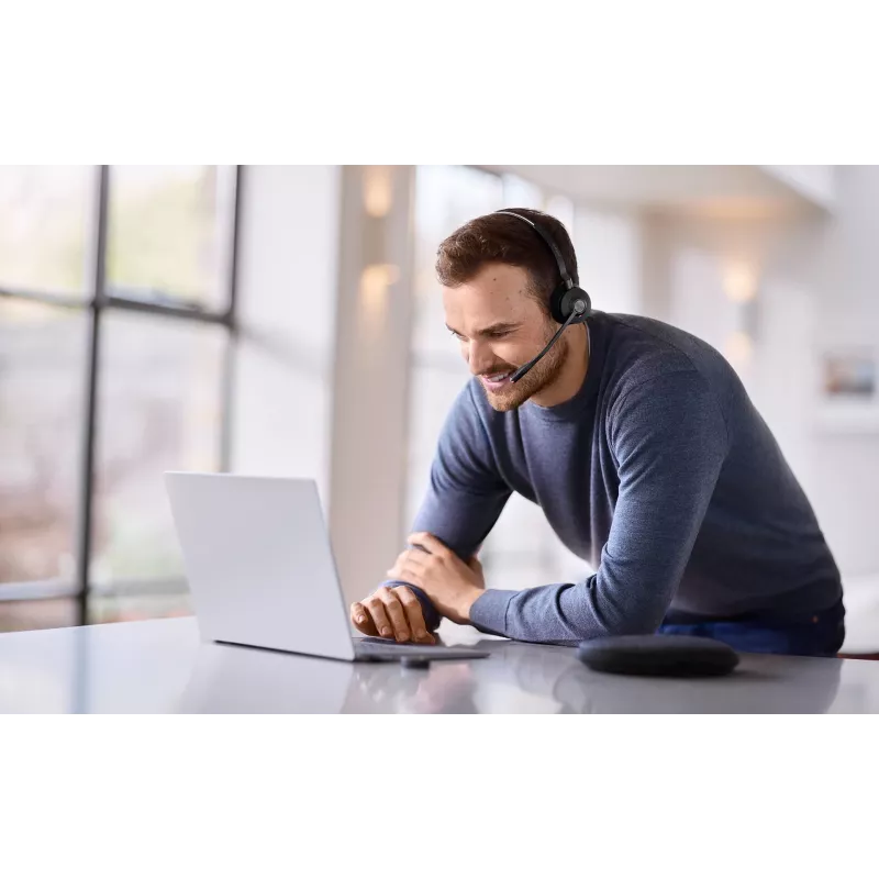 Jabra Engage 55 MS Stereo austiņas bezvadu galvas saite Birojs/Zvanu centrs USB Type-A Melns