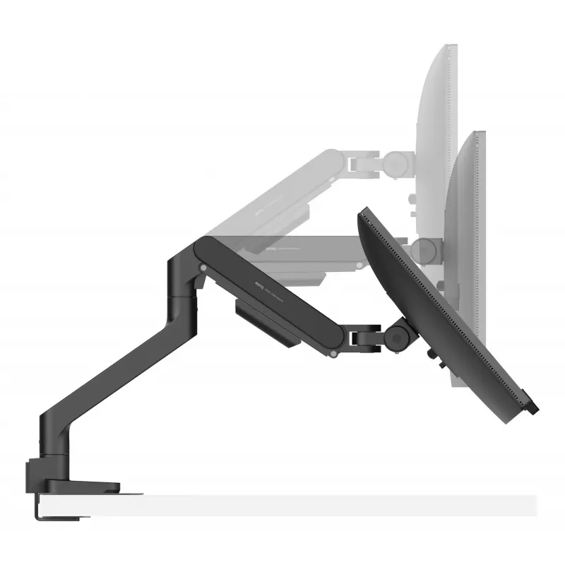 Monitora kronšteins BenQ BSH01 — Ergo Arm, regulējams augstumā, VESA saderīgs, melns