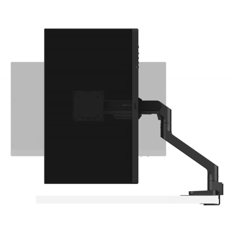 Monitora kronšteins BenQ BSH01 — Ergo Arm, regulējams augstumā, VESA saderīgs, melns