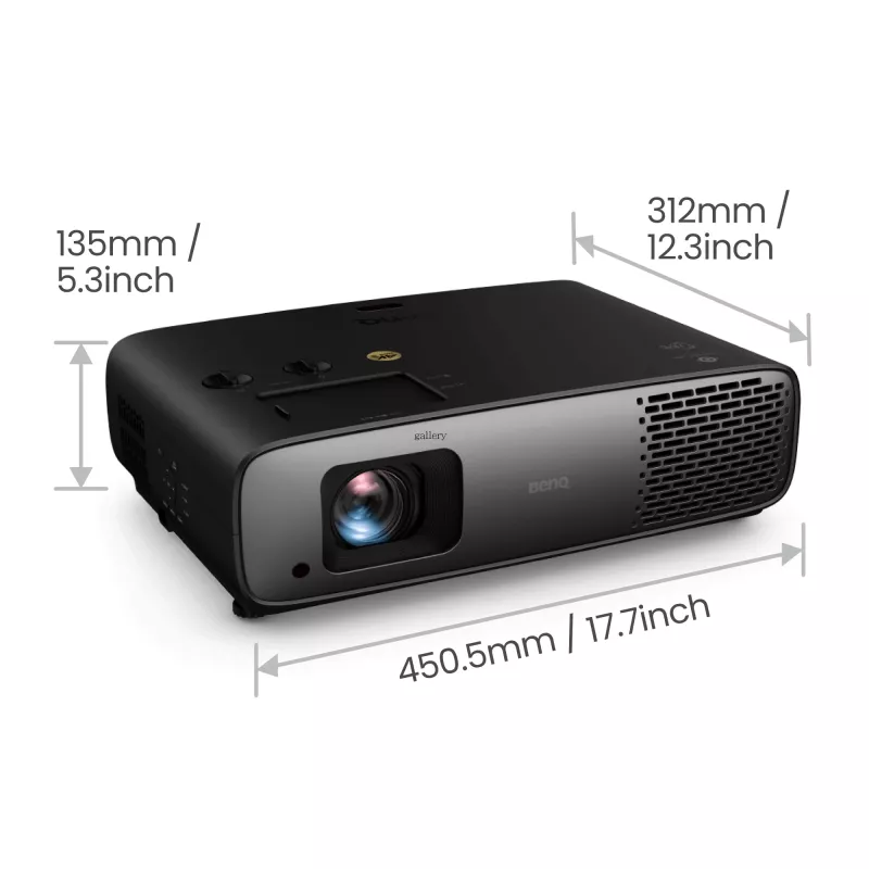 BenQ W4100i Standard throw projector 3200 ANSI lumens DLP UHD 4K (3840x2160) 3D Melns