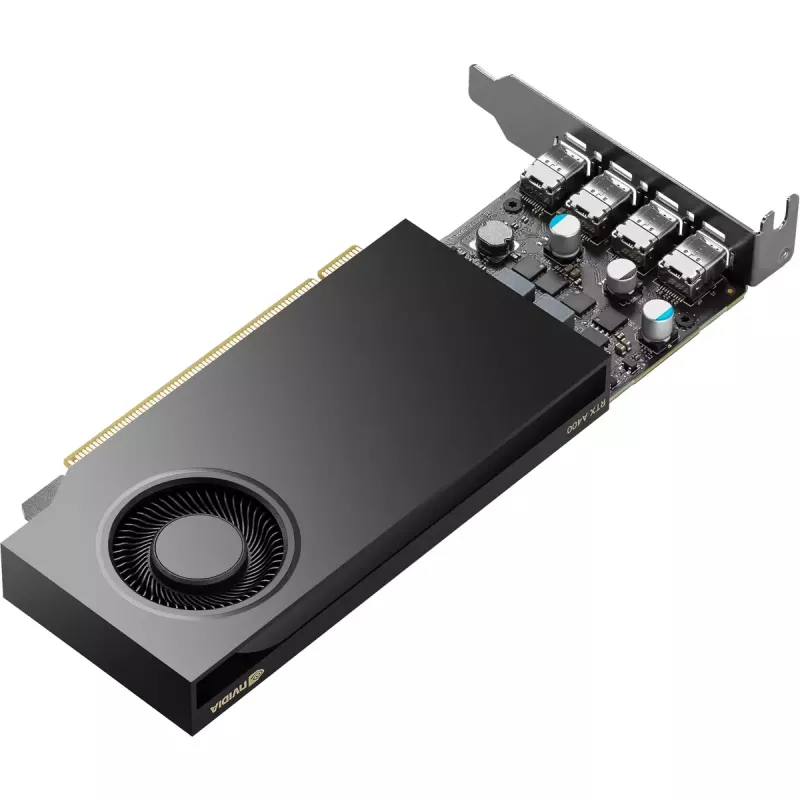 HP NVIDIA RTX A400 4GB GDDR6 grafiskā karte, 4x Mini DisplayPort (9U277AA)
