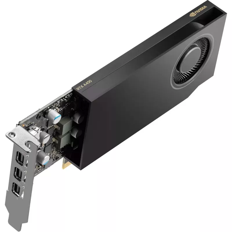 HP NVIDIA RTX A400 4GB GDDR6 grafiskā karte, 4x Mini DisplayPort (9U277AA)