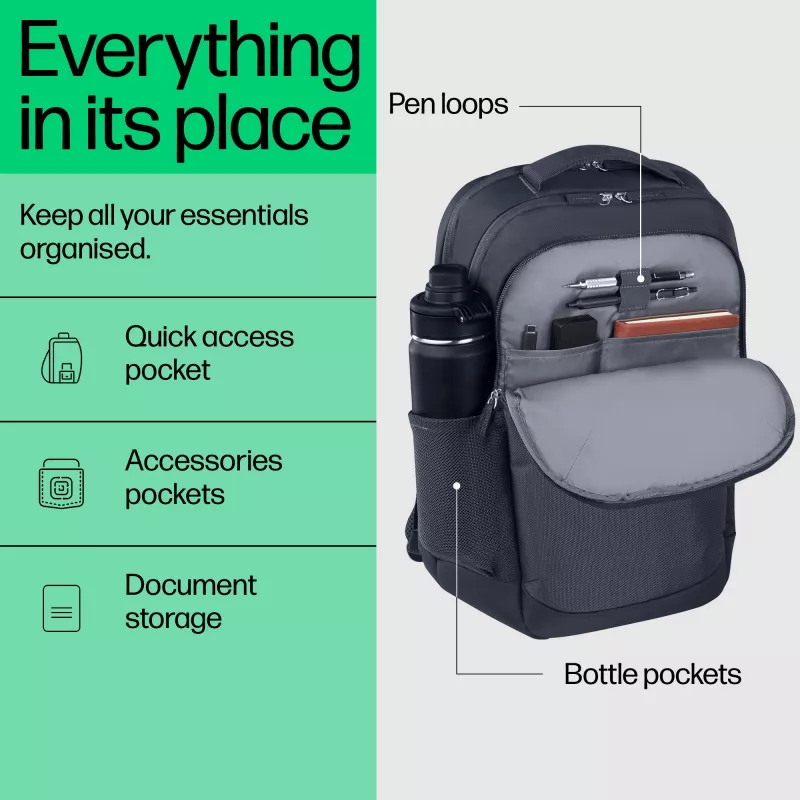 HP Everyday 16-Inch Laptop Backpack, mugursoma, 40,9 cm (16,1 collas), 570 g