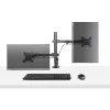 StarTech.com monitora svira ar VESA klēpjdatora paliktni, klēpjdatoram (4,5 kg/9,9 mārciņas) un vienam displejam līdz 32 inch (8 kg/17,6 mārciņas), melna, ventilējams paliktnis, regulējama klēpjdatora sviras stiprinājums, C-skava/cauruma stiprinājums