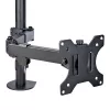 StarTech.com monitora svira ar VESA klēpjdatora paliktni, klēpjdatoram (4,5 kg/9,9 mārciņas) un vienam displejam līdz 32 inch (8 kg/17,6 mārciņas), melna, ventilējams paliktnis, regulējama klēpjdatora sviras stiprinājums, C-skava/cauruma stiprinājums