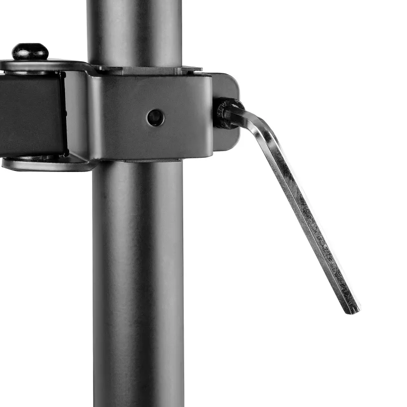 StarTech.com monitora svira ar VESA klēpjdatora paliktni, klēpjdatoram (4,5 kg/9,9 mārciņas) un vienam displejam līdz 32 inch (8 kg/17,6 mārciņas), melna, ventilējams paliktnis, regulējama klēpjdatora sviras stiprinājums, C-skava/cauruma stiprinājums