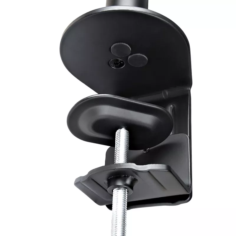 StarTech.com monitora svira ar VESA klēpjdatora paliktni, klēpjdatoram (4,5 kg/9,9 mārciņas) un vienam displejam līdz 32 inch (8 kg/17,6 mārciņas), melna, ventilējams paliktnis, regulējama klēpjdatora sviras stiprinājums, C-skava/cauruma stiprinājums