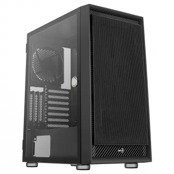 Aerocool GRAPHITEV1 datora korpuss ar sieta priekšējo paneli
