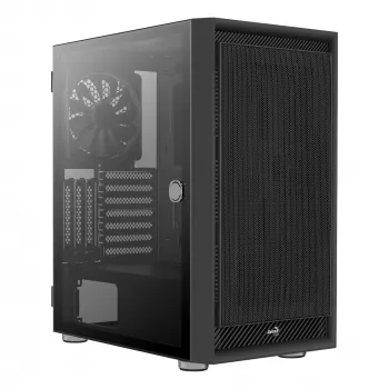 Aerocool GRAPHITEV1 datora korpuss ar sieta priekšējo paneli