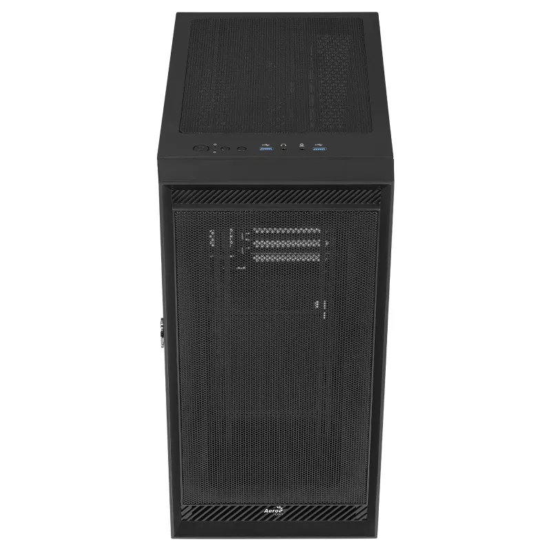 Aerocool GRAPHITEV1 datora korpuss ar sieta priekšējo paneli
