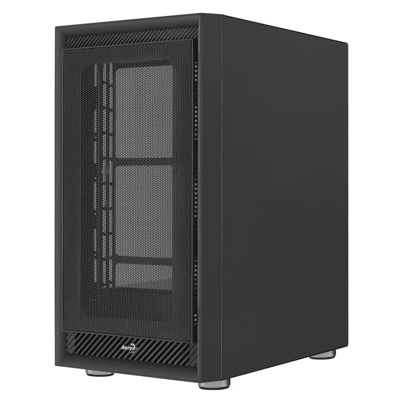 Aerocool GRAPHITEV1 datora korpuss ar sieta priekšējo paneli