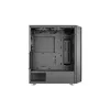 PC korpuss AEROCOOL Interstellar Midi Tower Melns — ATX, atbalsta līdz 362 mm GPU, 163 mm CPU dzesētāju, 3x120/360 mm priekšējo radiatoru