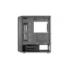 PC korpuss AEROCOOL Interstellar Midi Tower Melns — ATX, atbalsta līdz 362 mm GPU, 163 mm CPU dzesētāju, 3x120/360 mm priekšējo radiatoru