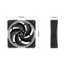 ARCTIC BioniX P120 A-RGB Spiediena optimizēts 120 mm ventilators ar A-RGB
