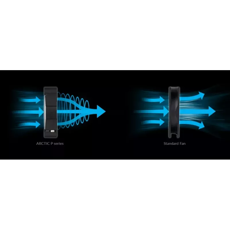 ARCTIC BioniX P120 A-RGB Spiediena optimizēts 120 mm ventilators ar A-RGB