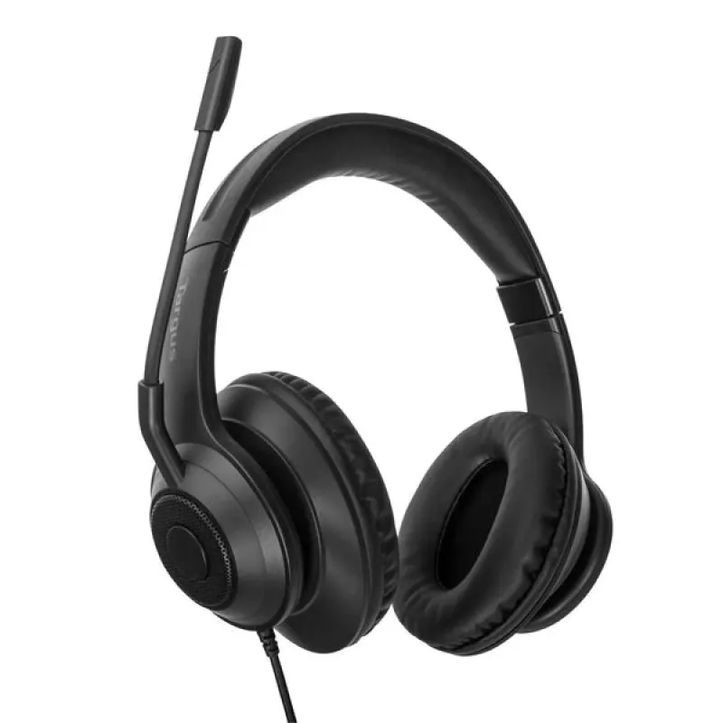 Targus AEH102GL austiņas/headset Vadu Austiņas, lentes veida Zvani/Mūzika USB Type-A Melns