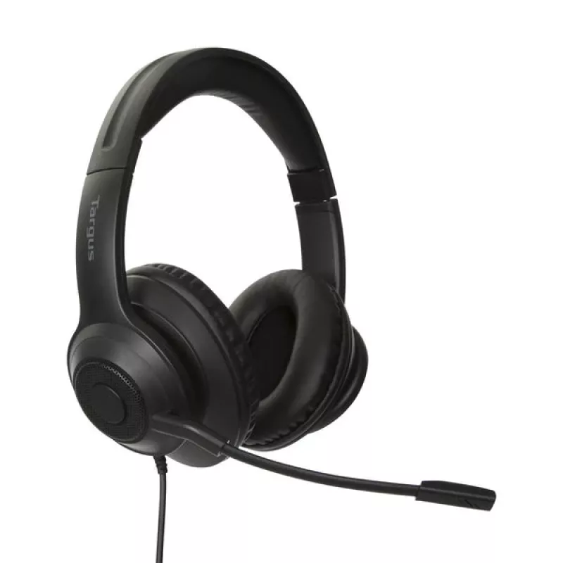 Targus AEH102GL austiņas/headset Vadu Austiņas, lentes veida Zvani/Mūzika USB Type-A Melns