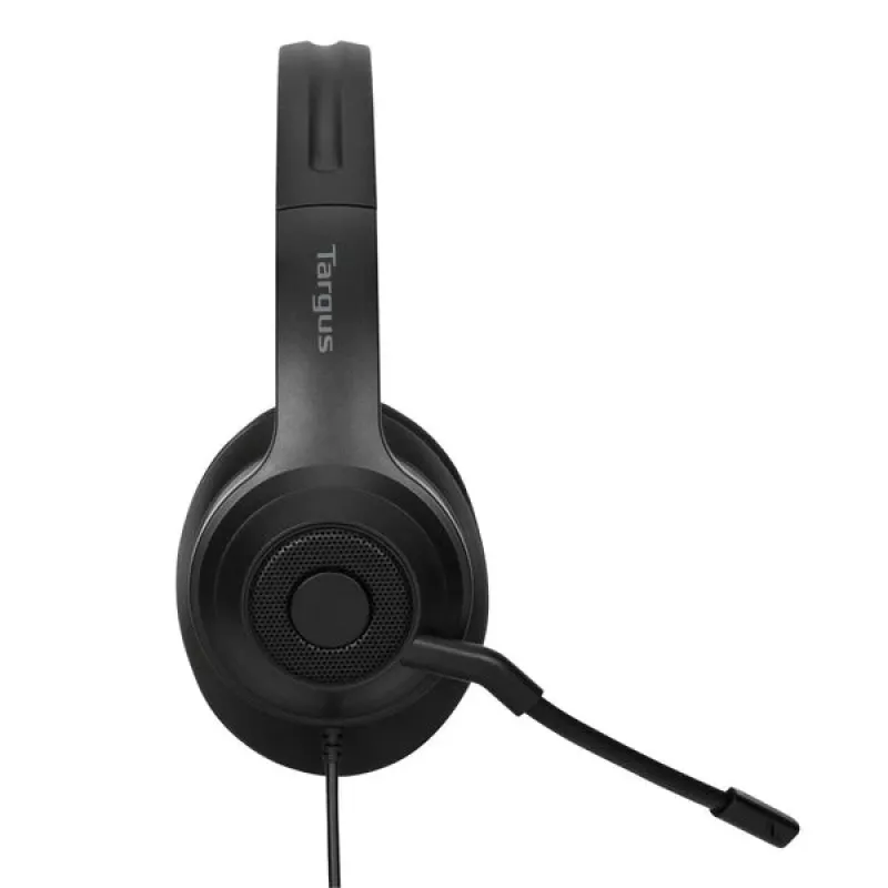 Targus AEH102GL austiņas/headset Vadu Austiņas, lentes veida Zvani/Mūzika USB Type-A Melns