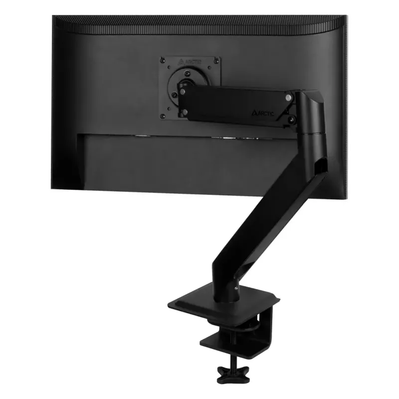 Desk Mount Gas Spring Monitor Arm Arctic X1-3D — supports up to 43 inch / 10 kg, VESA 75x75–100x100, Melns