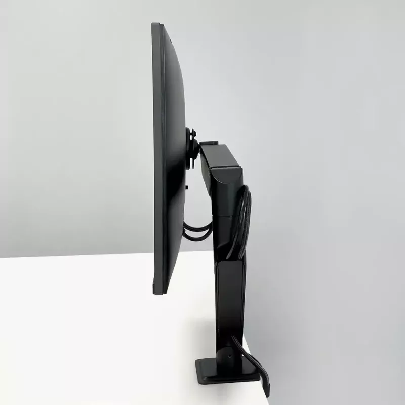 Desk Mount Gas Spring Monitor Arm Arctic X1-3D — supports up to 43 inch / 10 kg, VESA 75x75–100x100, Melns