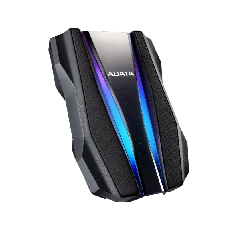 Ārējais cietais disks ADATA HD770G 2TB 2,5 collu USB 3.2 Gen 1 melns, triecienizturīgs, ar kopnes barošanu