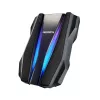 Ārējais cietais disks ADATA HD770G 2TB 2,5 collu USB 3.2 Gen 1 melns, triecienizturīgs, ar kopnes barošanu