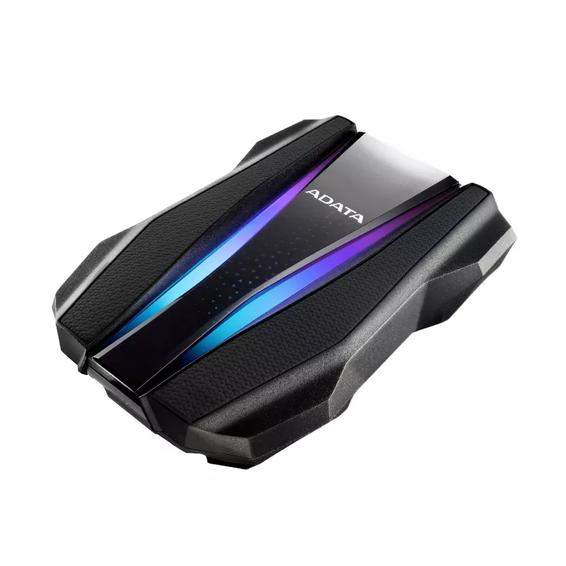 Ārējais cietais disks ADATA HD770G 2TB 2,5 collu USB 3.2 Gen 1 melns, triecienizturīgs, ar kopnes barošanu