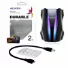 Ārējais cietais disks ADATA HD770G 2TB 2,5 collu USB 3.2 Gen 1 melns, triecienizturīgs, ar kopnes barošanu