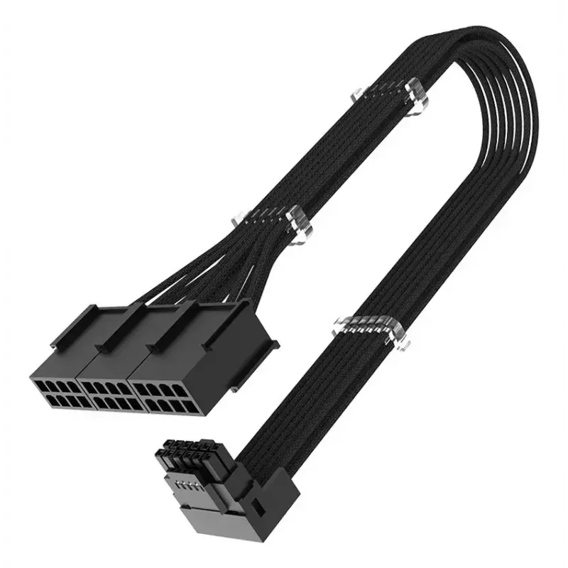 Strāvas kabelis Akasa G-Nexus PX24 12+4-pin 8 x 3-pin melns