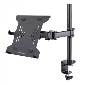 StarTech.com Laptop Desk Mount - Monitora un klēpjdatora stiprinājums - atbalsta displejus līdz 34 collām (8 kg / 17,6 mārciņas) un klēpjdatorus (4,5 kg / 9,9 mārciņas) - kustīgs VESA klēpjdatora paliktņa rokturis - skava / atveres stiprinājums