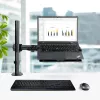 StarTech.com Laptop Desk Mount - Monitora un klēpjdatora stiprinājums - atbalsta displejus līdz 34 collām (8 kg / 17,6 mārciņas) un klēpjdatorus (4,5 kg / 9,9 mārciņas) - kustīgs VESA klēpjdatora paliktņa rokturis - skava / atveres stiprinājums