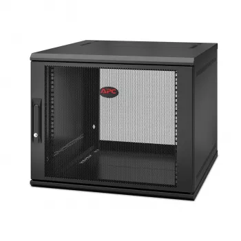 APC NetShelter WX AR109SH6, 9U, 19 collu plākstera skapis, Sienas stiprinājums, Iepriekš samontēts, 600MM dziļš