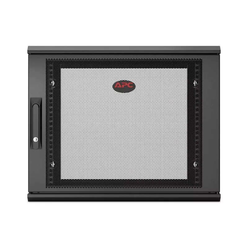 APC NetShelter WX AR109SH6, 9U, 19 collu plākstera skapis, Sienas stiprinājums, Iepriekš samontēts, 600MM dziļš